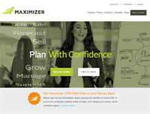 Tablet Screenshot of maximizer.com